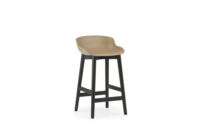 Hyg Barstool 65 cm Wood - Normann Copenhagen Barstools - Hyg Barstool 65 cm Black Oak - Sand - HORNE