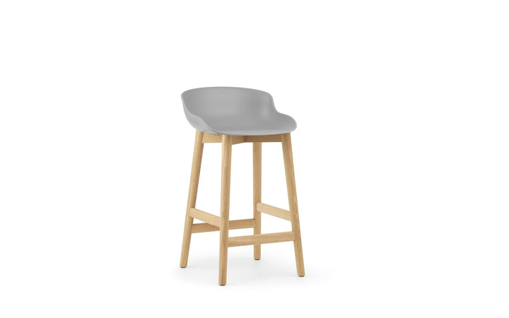 Hyg Barstool 65 cm Wood - Normann Copenhagen Barstools - Hyg Barstool 65 cm Oak - Grey - HORNE