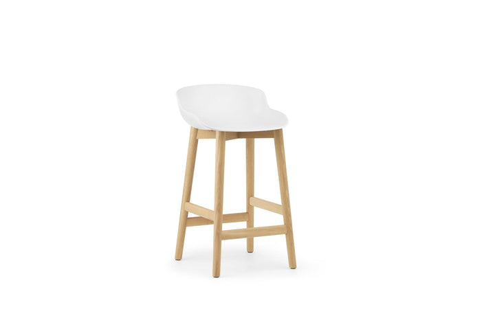 Hyg Barstool 65 cm Wood - Normann Copenhagen Barstools - Hyg Barstool 65 cm Oak - White - HORNE