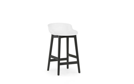 Hyg Barstool 65 cm Wood - Normann Copenhagen Barstools - Hyg Barstool 65 cm Black Oak - White - HORNE