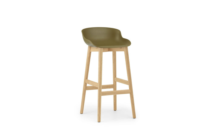 Hyg Barstool 75 cm Wood - Normann Copenhagen Barstools - Hyg Barstool 75 cm Oak - Olive - HORNE