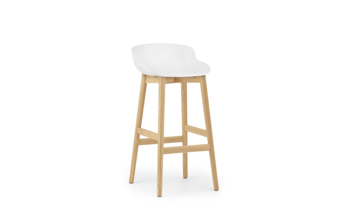 Hyg Barstool 75 cm Wood - Normann Copenhagen Barstools - Hyg Barstool 75 cm Oak - White - HORNE