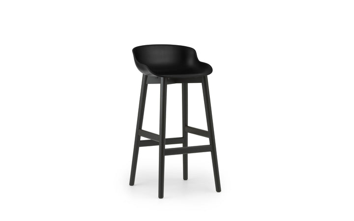 Hyg Barstool 75 cm Wood - Normann Copenhagen Barstools - Hyg Barstool 75 cm Black Oak - Black - HORNE