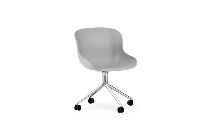 Hyg Chair Swivel 4W - Normann Copenhagen Swivel Chairs - Hyg Chair Swivel 4W Alu - Grey - HORNE