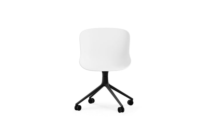 Hyg Chair Swivel 4W - Normann Copenhagen Swivel Chairs - Hyg Chair Swivel 4W Black Alu - Olive - HORNE