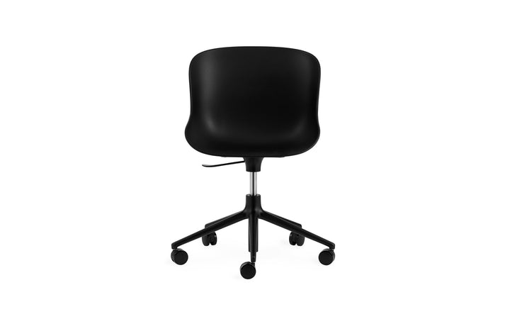 Hyg Chair Swivel 5W Gas Lift - Normann Copenhagen Swivel Chairs - Hyg Chair Swivel 5W Gas Lift Black Alu - Black - HORNE