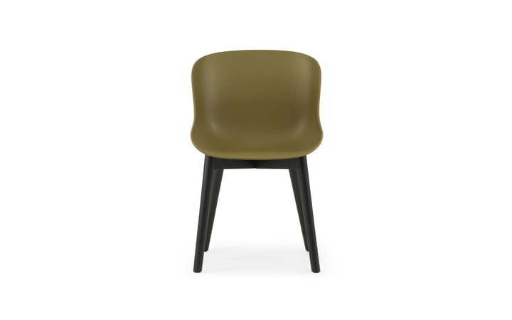 Hyg Chair Wood - Normann Copenhagen Dining Chairs - Hyg Chair Black Oak - Olive - HORNE