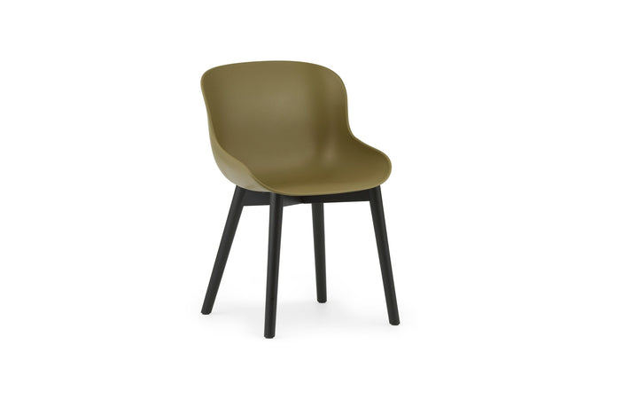 Hyg Chair Wood - Normann Copenhagen Dining Chairs - Hyg Chair Black Oak - Olive - HORNE