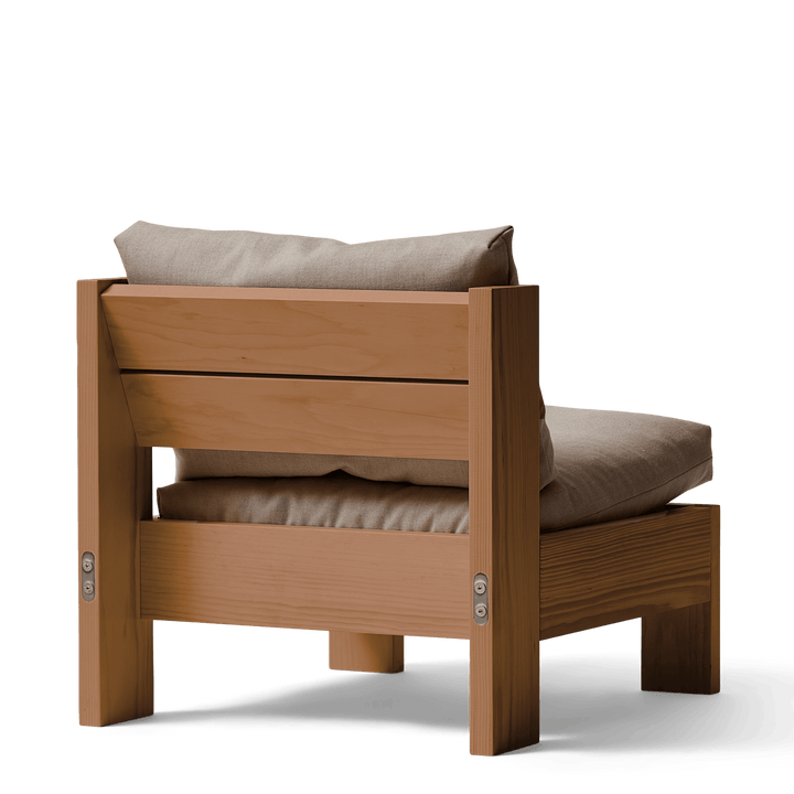 Icon Lounge Chair - Deep Brown Pine - Form + Refine Chairs - Deep Brown Pine / Technicolour - HORNE