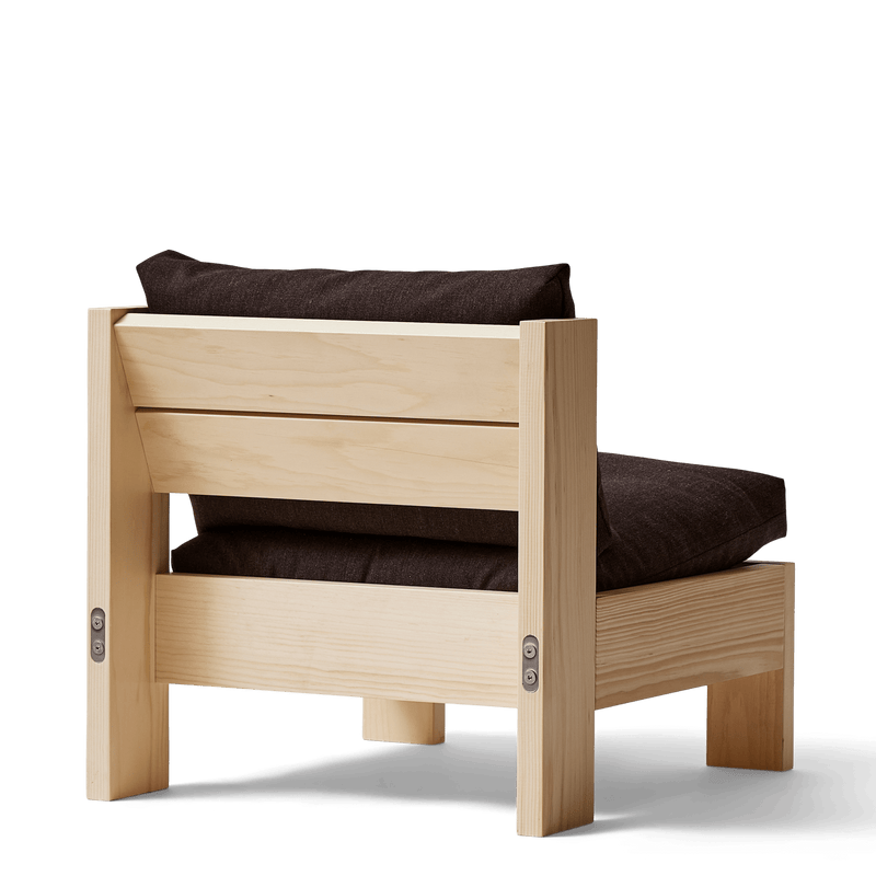 Icon Lounge Chair - Pine - Form + Refine Chairs - Pine / Technicolour - HORNE
