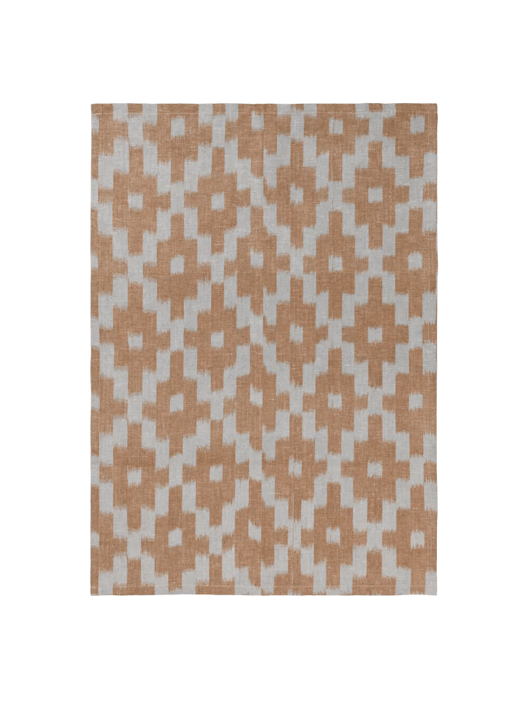 Ikat Tea Towel - Ferm Living Kitchen & Dining - Ink Blue/Off - White - HORNE