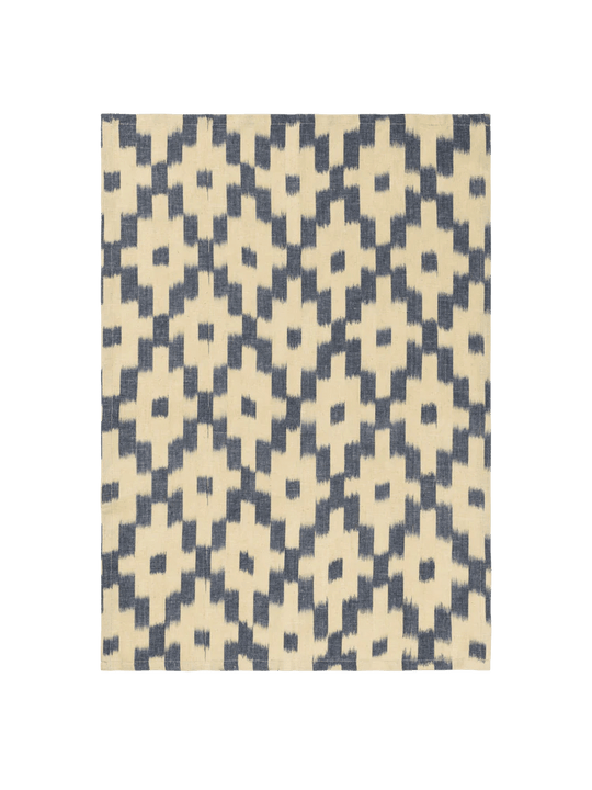 Ikat Tea Towel - Ferm Living Kitchen & Dining - Ink Blue/Off - White - HORNE