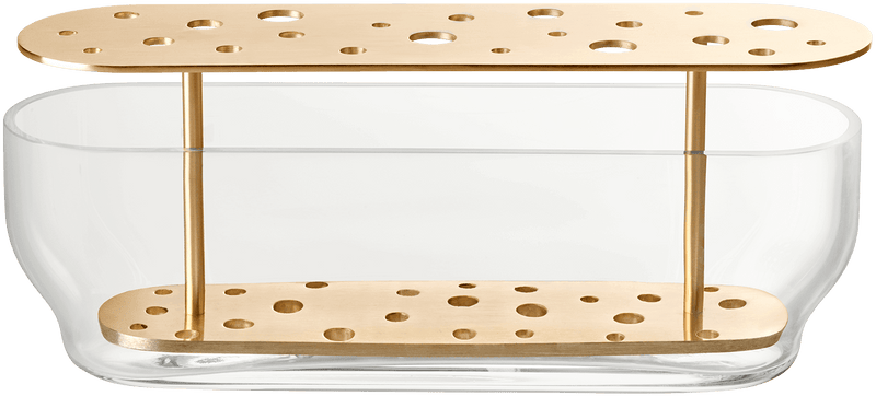 Ikebana Vase - Fritz Hansen Vases - Large - Plated Brass - HORNE