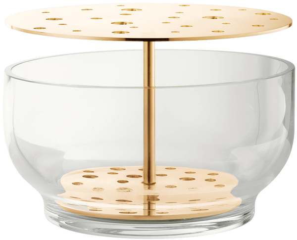 Ikebana Vase - Fritz Hansen Vases - Large - Plated Brass - HORNE