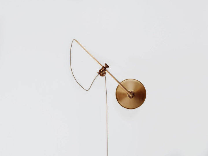 Industrial Wall Lamp - Workstead Wall Sconces - Hardwired - Lost Brass - HORNE