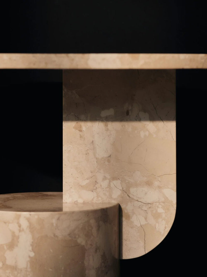 Insert Side Table - Stone - Ferm Living Tables + Desks - HORNE