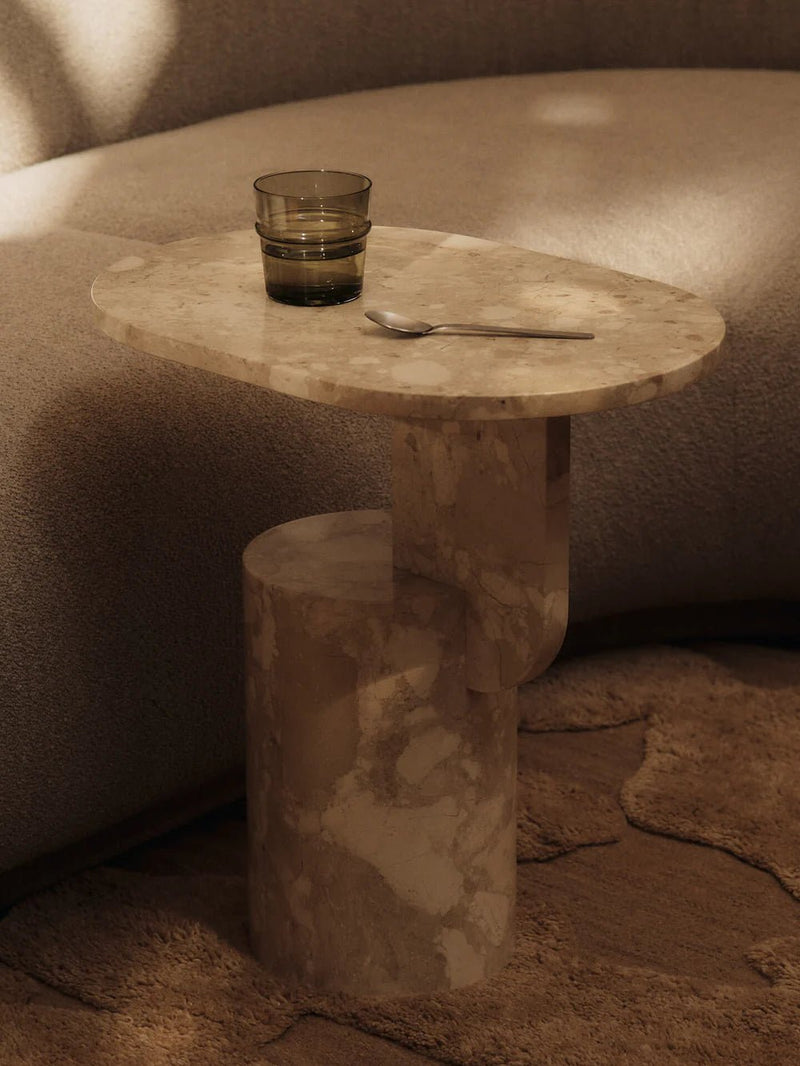 Insert Side Table - Stone - Ferm Living Tables + Desks - HORNE