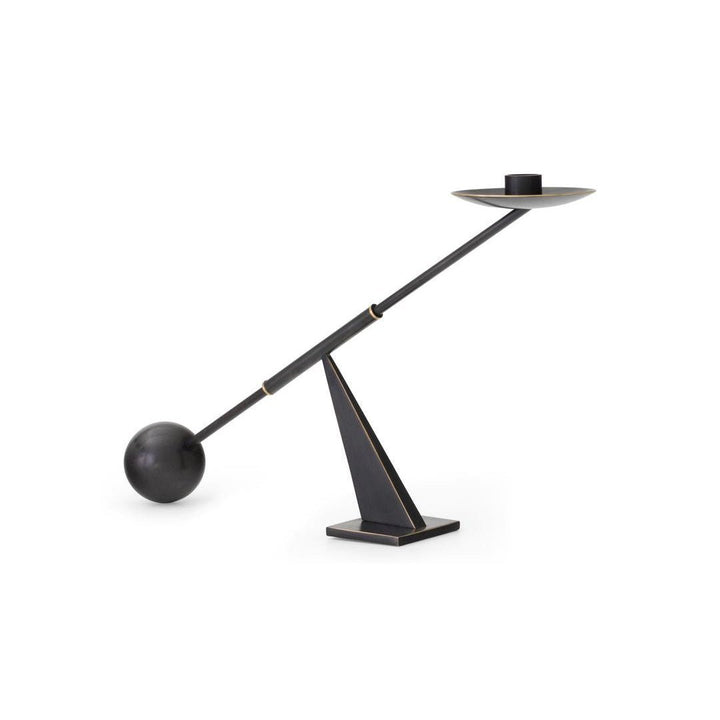 Interconnect Candle Holder - Small - Audo Copenhagen - Candle Holders - Bronzed Brass - HORNE