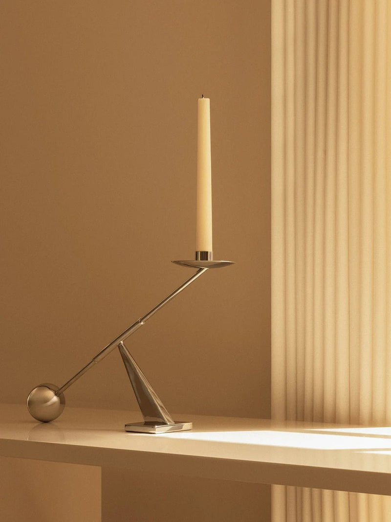 Interconnect Candle Holder - Small - Audo Copenhagen - Candle Holders - Stainless Steel - HORNE