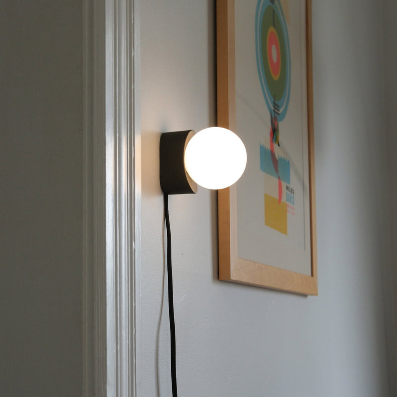 Iota Sconce - Misewell Lamps - Black - HORNE