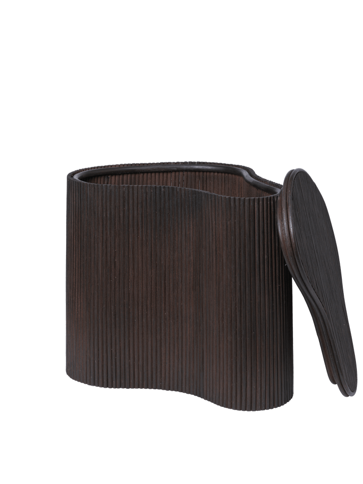 Isola Storage Table - Dark Stained alternate view - Ferm Living