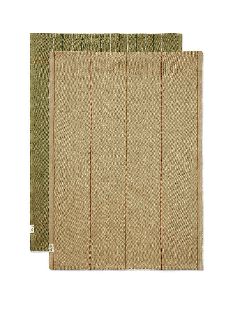 Ito Tea Towel - Set of 2 - Ferm Living - Kitchen + Table Linens - Hazel - HORNE