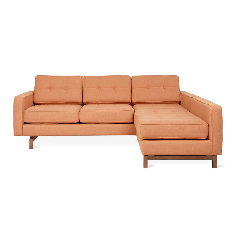 Jane 2 Loft Bi - Sectional - Gus* Modern - Sofas - Bayview Silver - Walnut - HORNE