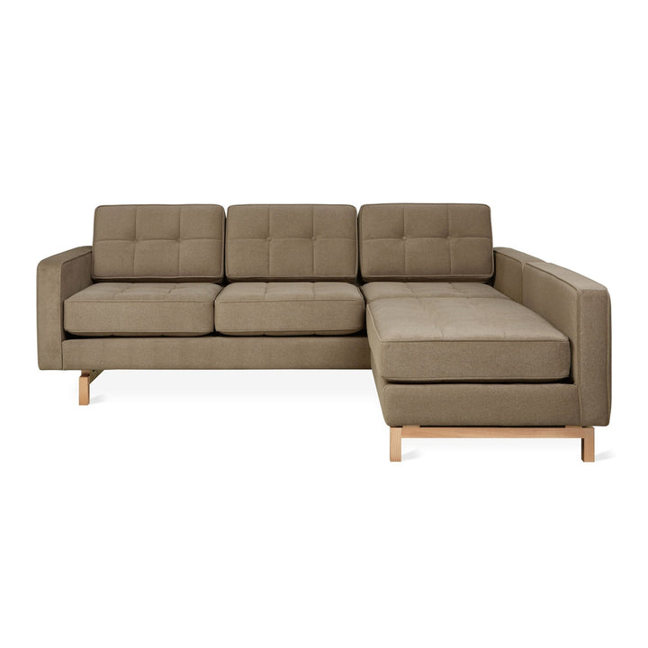 Jane 2 Loft Bi - Sectional - Gus* Modern - Sofas - Merino Mocha - Natural Ash - HORNE