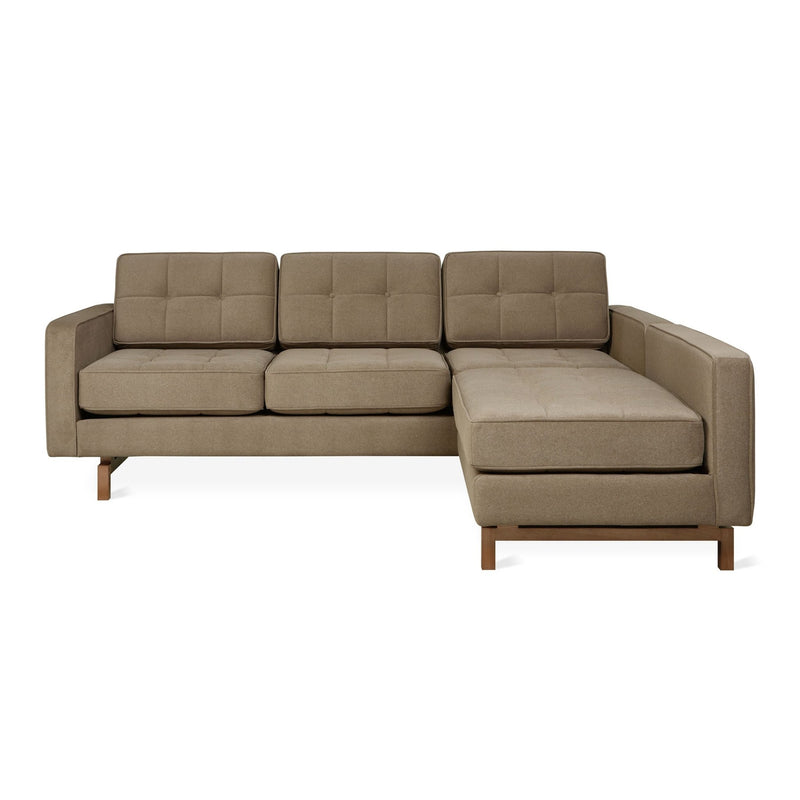 Jane 2 Loft Bi - Sectional - Gus* Modern - Sofas - Bayview Silver - Walnut - HORNE
