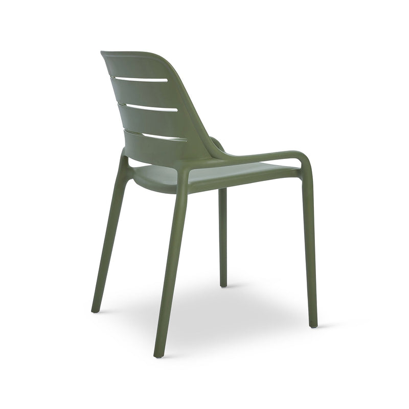 Jasper Outdoor Stacking Chair - Set of 4 - Urbia Chairs - Army Green - HORNE
