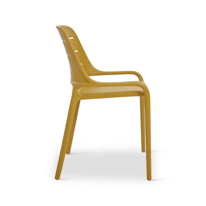 Jasper Outdoor Stacking Chair - Set of 4 - Urbia Chairs - Army Green - HORNE