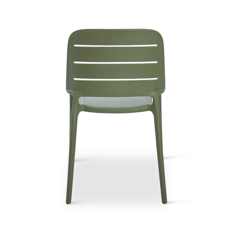 Jasper Outdoor Stacking Chair - Set of 4 - Urbia Chairs - Army Green - HORNE