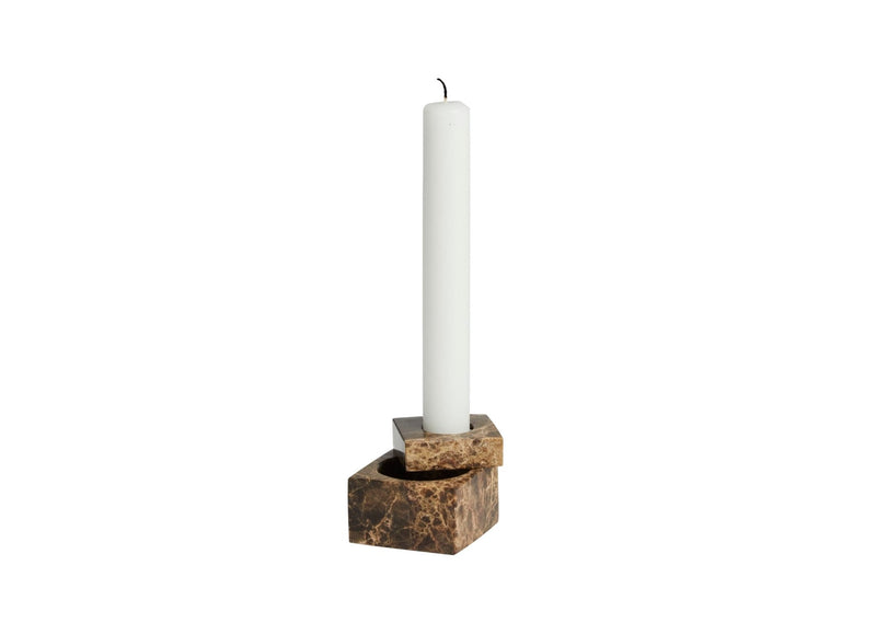 Jeu De Dés 1 Candle Holder - Woud Candle Holders - Black - HORNE