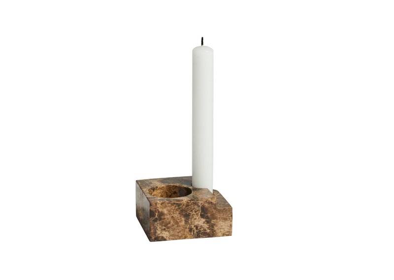 Jeu De Dés 3 Candle Holder - Woud Candle Holders - Black - HORNE