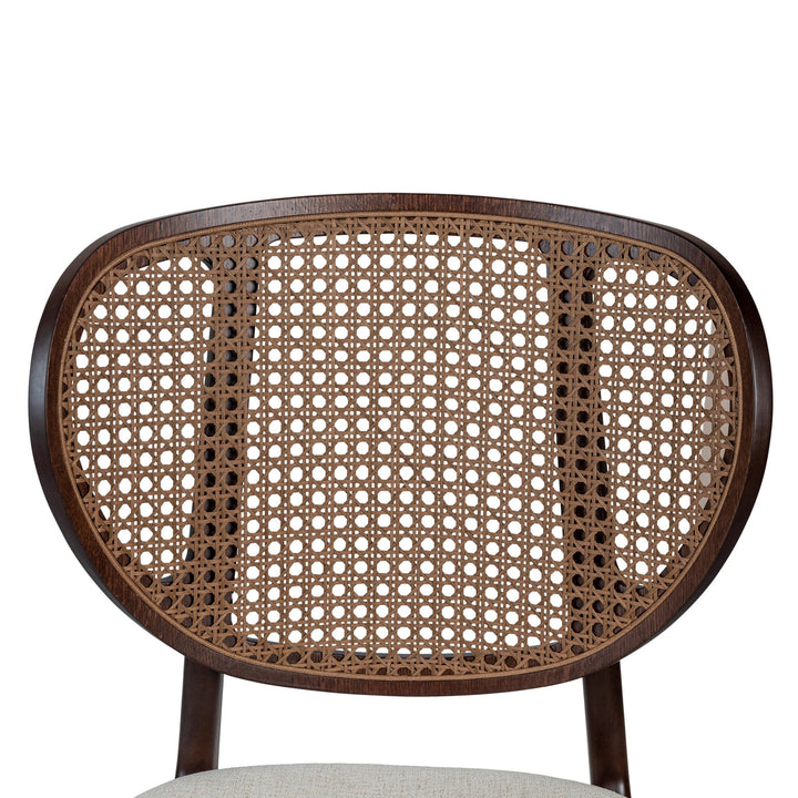 Joelma Cane Side Chair - Urbia Chairs - Medley Ivory Nogal - HORNE