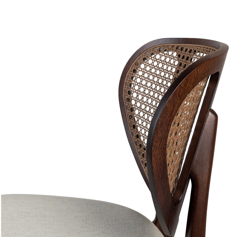 Joelma Cane Side Chair - Urbia Chairs - Crafted Glaze Nevoa Natural - HORNE