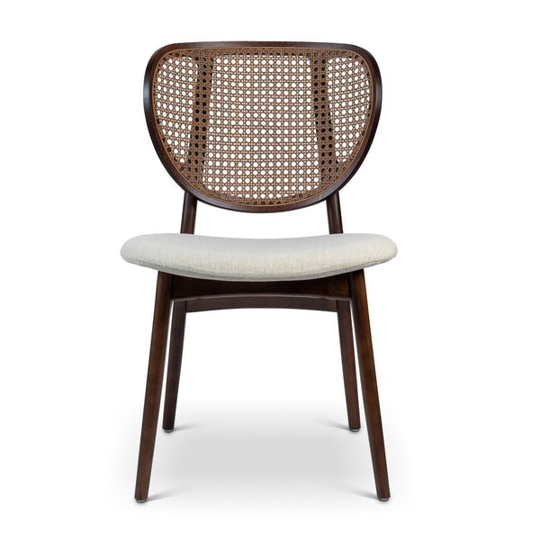 Joelma Cane Side Chair - Urbia Chairs - Medley Ivory Nogal - HORNE