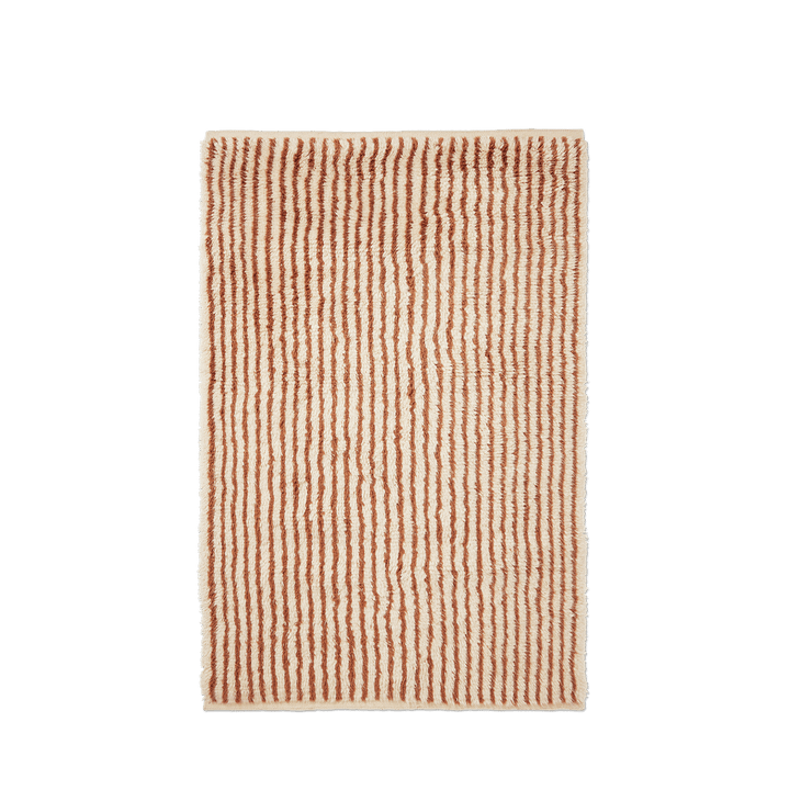 Kami Knotted Rug - Ferm Living Rugs - 47.2" x 70.9" - Off - White/Red Brown - HORNE