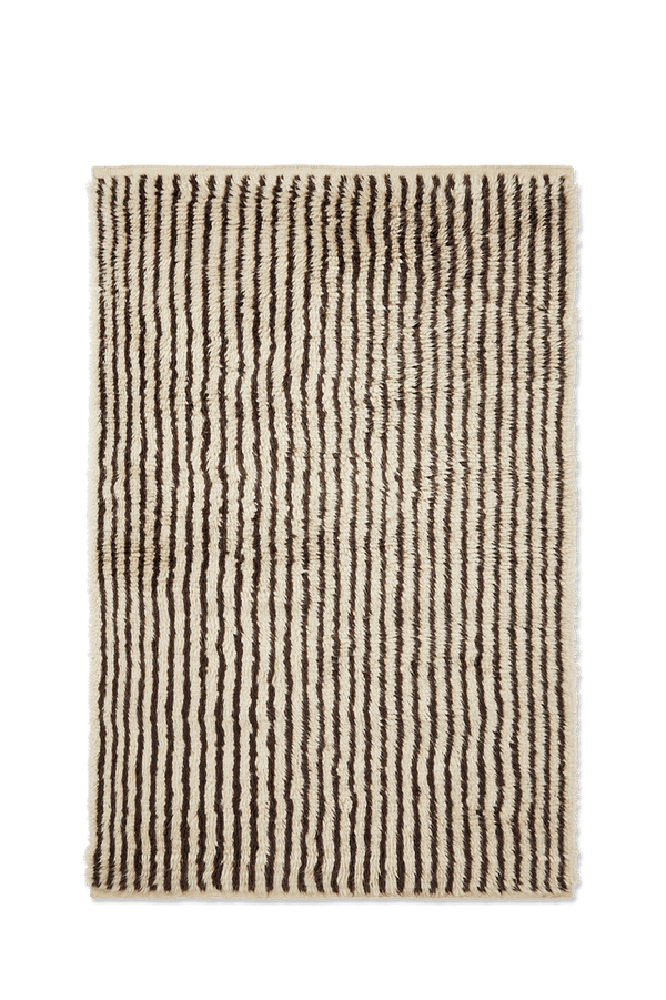 Kami Knotted Rug - Ferm Living - Rugs - 47.2" x 70.9" - Off - White/Coffee - HORNE