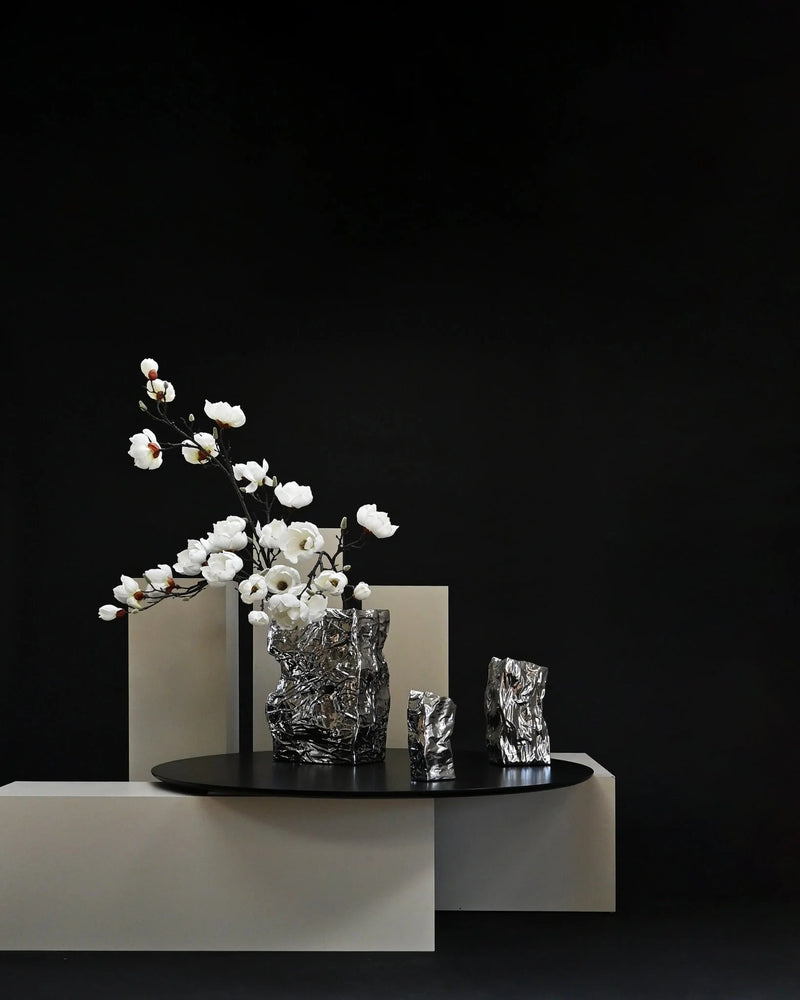 Kami Vase - 101 Copenhagen Vases - Big - Chrome - HORNE