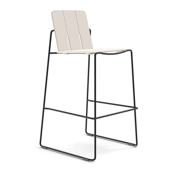 Keene Bar Stool - Loll Designs Outdoor Furniture - Fog - Black - HORNE