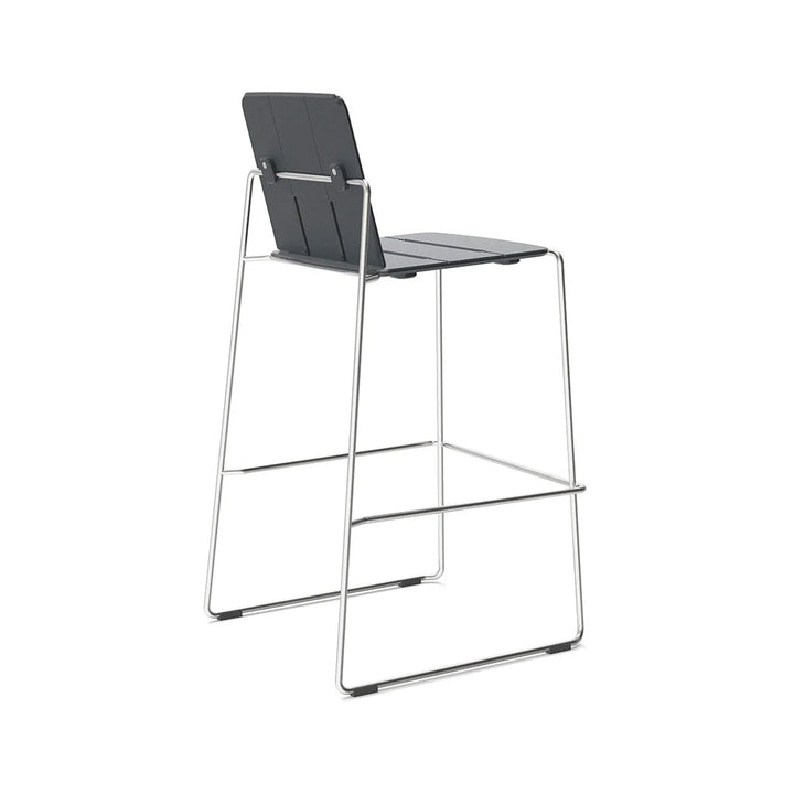 Keene Bar Stool - Loll Designs Outdoor Furniture - Chili - Cloud White - HORNE