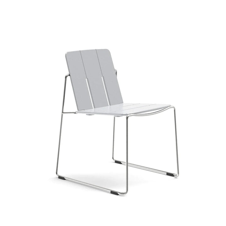 Keene Dining Chair - Loll Designs Outdoor Furniture - Driftwood - Stainless Steel - HORNE