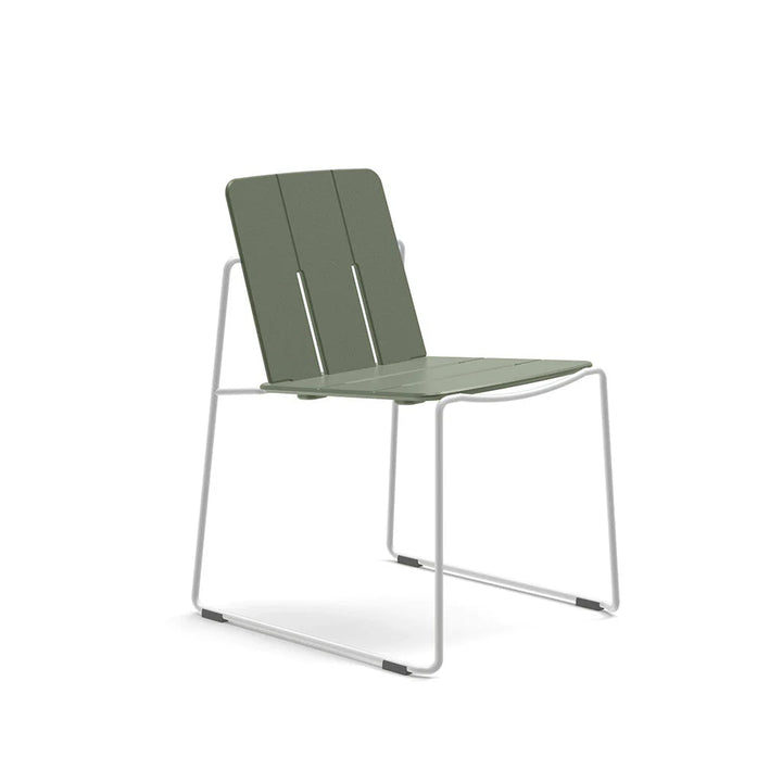 Keene Dining Chair - Loll Designs Outdoor Furniture - Sage - Cloud White - HORNE