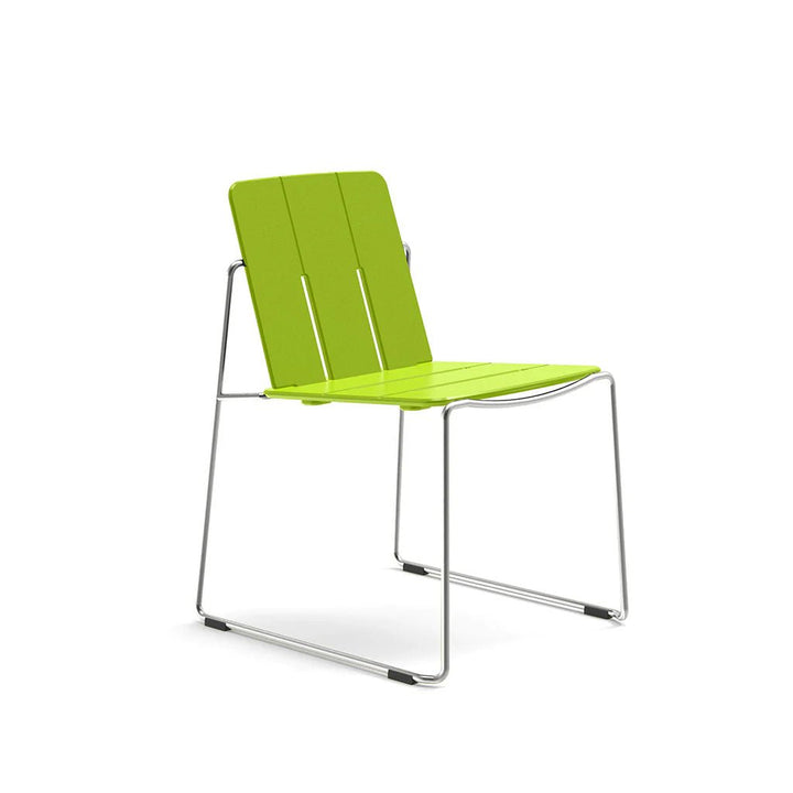 Keene Dining Chair - Loll Designs Outdoor Furniture - Leaf Green - Stainless Steel - HORNE