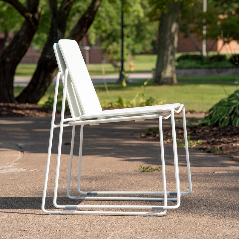 Keene Dining Chair - Loll Designs Outdoor Furniture - Charcoal Grey - Stainless Steel - HORNE