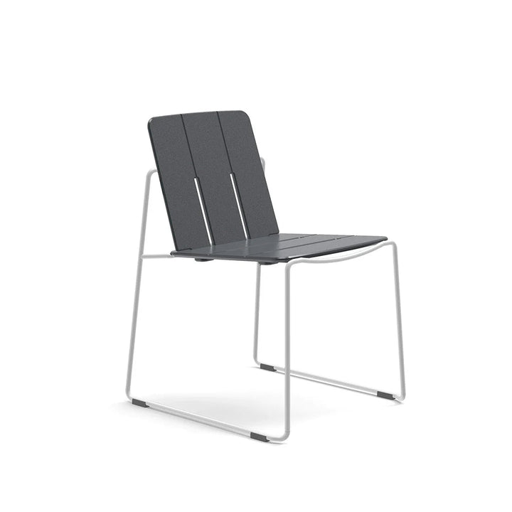 Keene Dining Chair - Loll Designs Outdoor Furniture - Charcoal Grey - Cloud White - HORNE