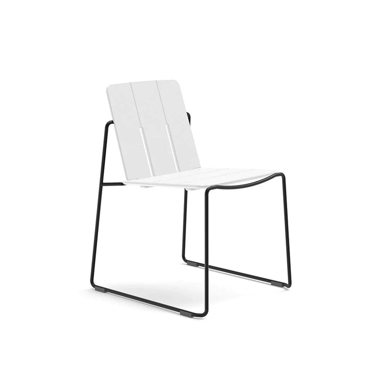Keene Dining Chair - Loll Designs Outdoor Furniture - Cloud White - Black - HORNE