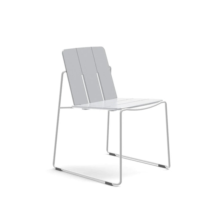 Keene Dining Chair - Loll Designs Outdoor Furniture - Driftwood - Cloud White - HORNE