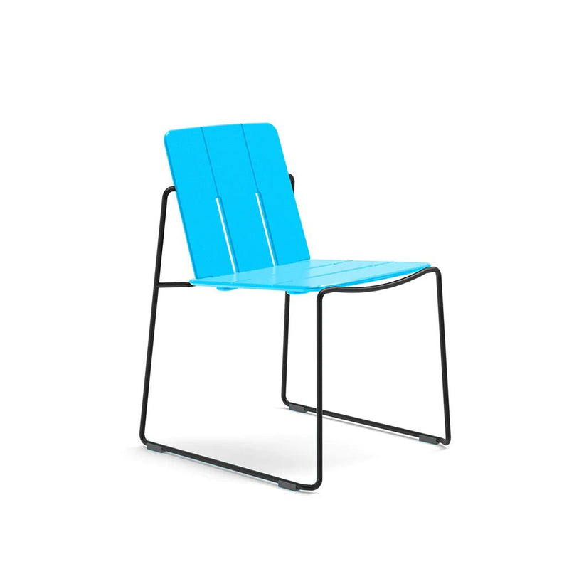 Keene Dining Chair - Loll Designs Outdoor Furniture - Charcoal Grey - Stainless Steel - HORNE